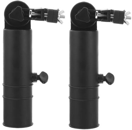 Yardwe 2pcs Golf Cart Bag Umbrella Holder Adjustable Clip Stand for Golf Push Cart Umbrella Support
