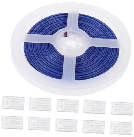DECHOUS Connettore Per Striscia Led A 4 Pin Connettore Per Striscia Led Rgb Set Da 10 Pezzi Senza Saldatura Nessun Cablaggio Progetti Di Strisce Luminose Flessibili E Rapide