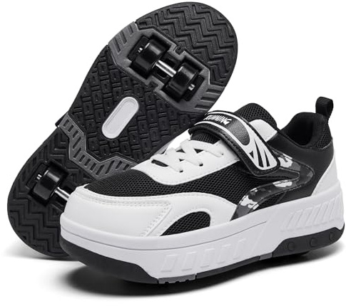 YINGCSM Schuhe mit Rollen für Jungen Mädchen Kinder Rollschuhe