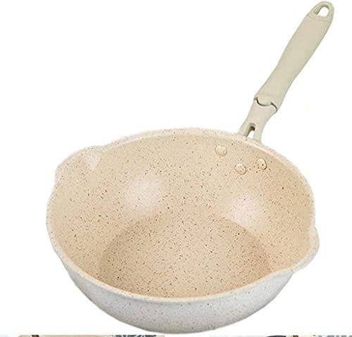 20 cm Maifan Stone Wok Nit-Stick Pan Aluminio Braying Pans japonés hogar wok cocina desayuno tarro