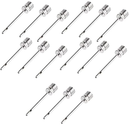 TSUOUKL15 Pcs Ball Pumpe Nadel, Ballpumpe Nadeln, Luftpumpennadel, Doppelloch Aufblasbare Nadel, Ballpumpen-Aufblasnadeln, für Basketball, Volleyball, Rugby, Fußball, Sportbällen