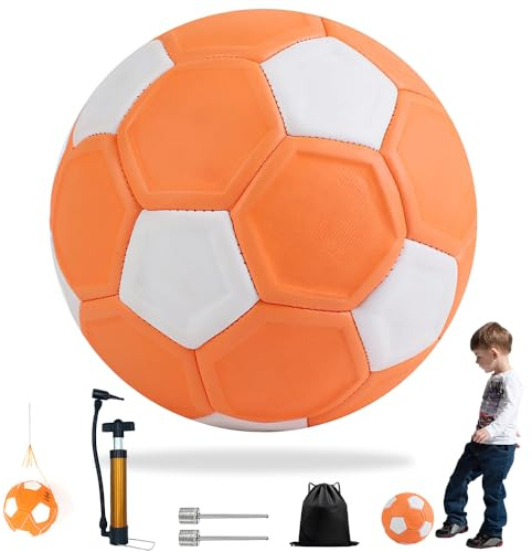 KBIBCK Pallone da Calcio Curva, Calcio Curven Ball 20cm, Curve Ball Football in Gomma, per Bambini e Attività All'aperto, Pallone da Calcio Curvo Taglia 5,per bambini dai 5 ai 15 anni