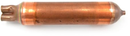 3S SuperSamaStore Filtre Déshydrateur pour Circuits Réfrigérateur | 4D.158 - Domestique, 20 g, Moléculaire en Cuivre à 3 Voies avec Raccords 6,1/6,1 x 2,4 mm