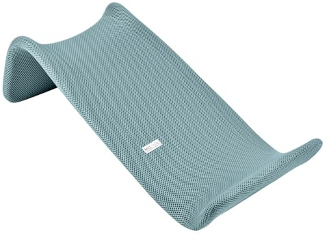BÉABA, Transat de Bain Bébé Ergonomique, Premier Âge, Transatdo, Anti-dérapant, Tissu Mesh séchage rapide, Lavable, Bleu Baltique