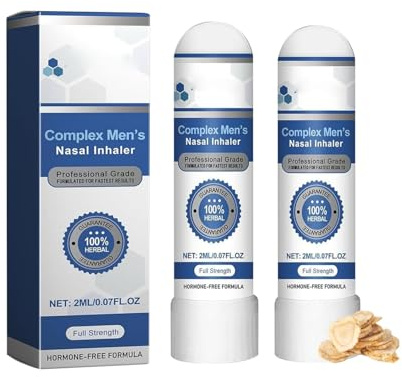 2 Pièces Inhalateur Nasal Portable, Stick Nasal Soins Du Corps Naturel Pour Travail, Étude, Conduite, Voyage, Soulage Congestion Nasale, Respirers En Douceur, Fosse Nasale Fraîche Et Stimule Énergie