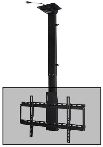 Supporto Elettrico da soffitto per TV - Supporto da Pavimento per TV LCD, Adatto alla Maggior Parte dei televisori da 26-60 Pollici, spaziatura dei Fori di Supporto Entro 600 * 400