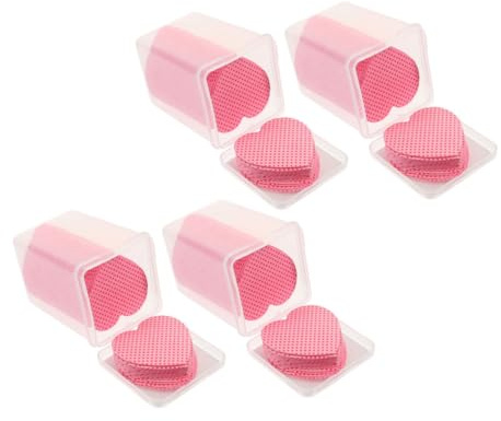 Homoyoyo Heart Shaped Lint Nail Wipes Cotton Cleaner Wipes for Manicure Salon Use Nail Glue Remover Lint Cleaning Pads