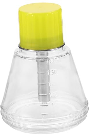 LIFKOME Bouteille Pompe Verre Transparente Résistante Corrosion avec Noyau Aluminium Flacon Vide pour Dissolvant Vernis Usage Professionnel et Domestique