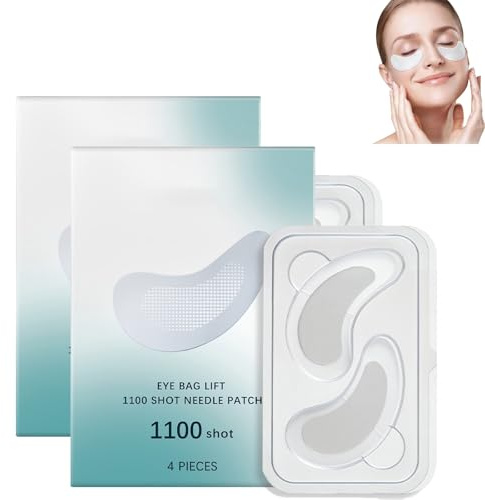 20 Stück Micronadel-Augenpflaster，Feuchtigkeit Eye Bags, dunkle Kreise, reduzieren feine Linien,Hyaluronsäure - Anti-Falten Falten，Mikronadeln Festigung Augen Patches (A-8Patches)