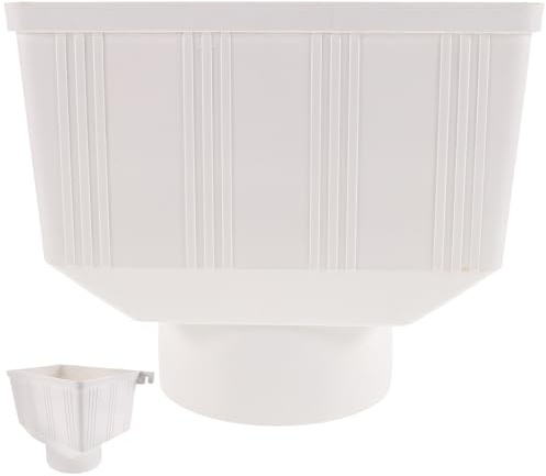 Ipetboom Deviatore per Pluviale in PVC Resistente per Raccolta Acqua Piovana Kit Grondaia Imbuto Antiperdita per Installazione su Capannoni e Pluviali Domestici