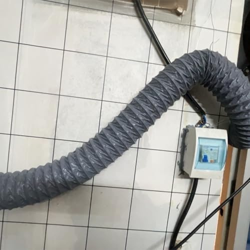 IBOWZ Flexibler Nylon-Abluftschlauch, biegsamer Flexschlauch, robuste Luftführung für Abzugshauben, Löt- und Hochofenabsaugung