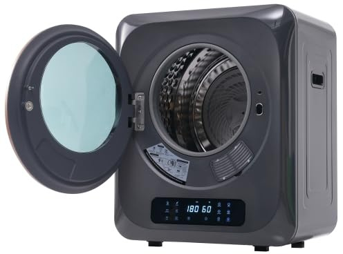 Ablufttrockner mit UV-Desinfektion | 3-4kg Kapazität, 850W, 6 Programme, Wandmontage, Edelstahl-Trommel, 60dB Leise, ideal für Babykleidung & Allergiker