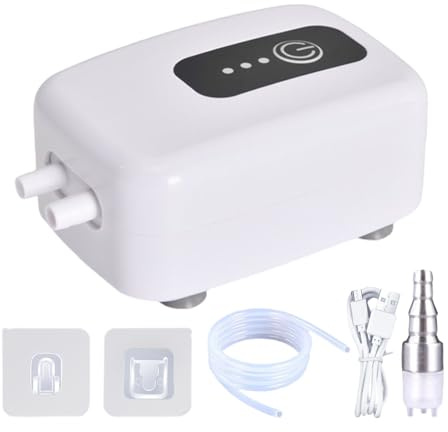 Wine Pump Siphon, Automatic Siphon Pump for Homebrewing and Meadmaking with Food Grade Components, Abs and Silicone Leakproof Design Rechargeable Usb Beer Transfer Kit Perfect for Wine Beer Cider