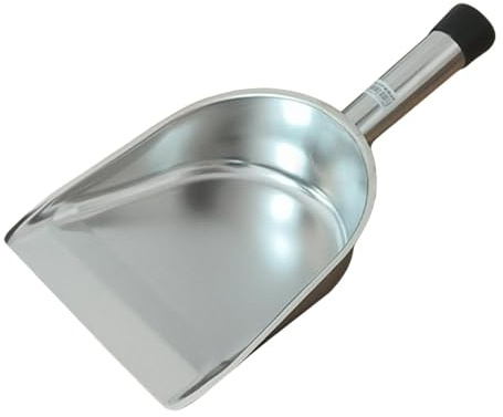 Rostfria stålskopor för mat – halkskydd ergonomiskt rostfritt stål mångsidig | metall handspade verktyg skopa, för matning snö kaffe bönor is