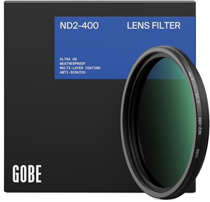 Gobe 52 mm Variabler Graufilter ND2-400 (1-8.6 Stop) ND Filter (Pro)