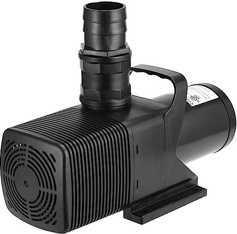 VIVOSUN 1600 GPH Bomba de Achique Sumergible de 130 W ultra silenciosa con cable de alimentación de 20 pies de elevación alta para estanque, cascada, tanque de peces estatua hidropónica
