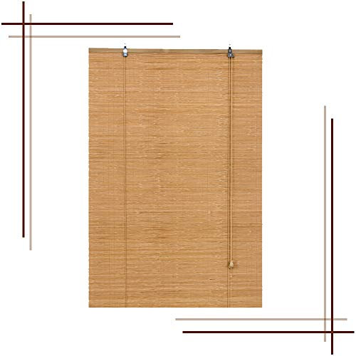 Jolan Rollläden,Bambus-Sonnenschutz Vorhang,Innen Jalousien,Raffrollo Fenster, Breiten Von 50-150 cm,Unbegrenzte Länge.,80x250cm/31.5x98.5in