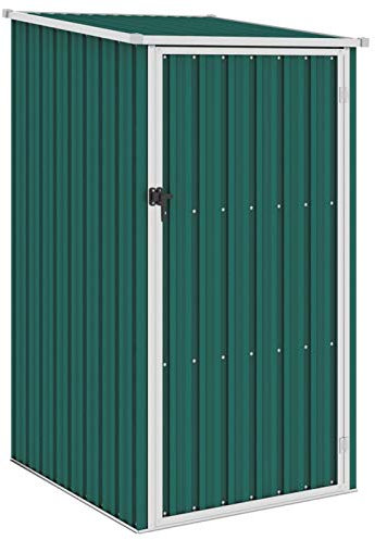 Keketa Trädgårdshus Trädgårdsverktyg Skjul Verktyg Trädgård Trädgårdshus Verktygshjul Trädgård Verktygshjul Grön 87x98x159cm Galvaniserat Stål