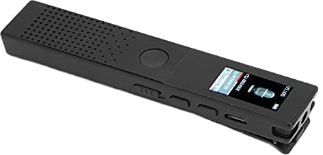 Registratore Vocale Digitale, Mini Registratore Ad Attivazione Vocale, Operazione di Registrazione con Tasto, Registratore Portatile Stereo per Conferenze, Interviste, (8GB)