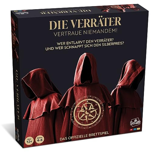Goliath Die Verräter, Brettspiele für Kinder ab 12 Jahren, Gesellschaftsspiele für 4 – 6 Spieler, Das Spiel basiert auf der gleichnamigen TV-Serie