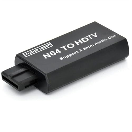 NCONCO Câble pour console de jeu N64 vers HDMI, console de jeu vers HDMI - Adaptateur convertisseur compatible avec N64/ SNES/NGC avec sortie audio 3. 5 mm