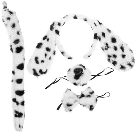TOYANDONA Hund Kostüm Mit Tier Ohr Stirnband Und Schwanz Für Cosplay Party Accessoires Unverzichtbares Halloween Deko Stirnband Für Tier Verkleidungspartys