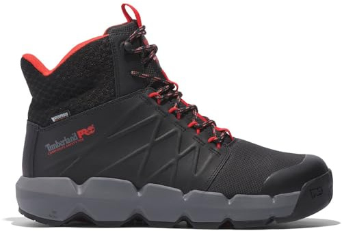 Timberland PRO Morphix 6 Leather Black/Red Safety Boots - UK 12