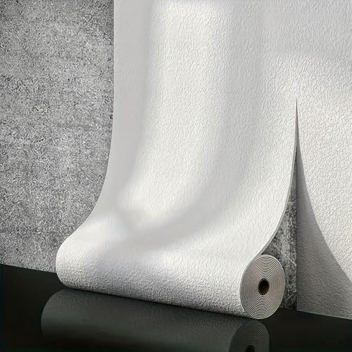 DFLINGA 50 cm x 10 m Leinen 3D Schaum Selbstklebendes PVC Einfarbig Verdickt Wasserdicht Hintergrund Wand Renovierung Tapete Wandaufkleber