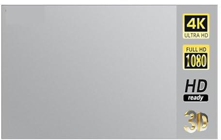 Pantalla de proyector, Pantalla de proyector Metal gris antiluz 30-133 pulgadas 16:9 pantalla reflectante portátil plegable fiesta en casa interior al aire libre Resistente a la luz, plegable y almace