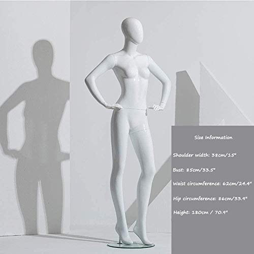 SHANYAYALI Weibliche Schaufensterpuppe, Ganzkörper, sitzend, weiblicher Körper, Bekleidungsgeschäft, Schaufenster, Schaufensterständer, Schnuller, Frauen-Hochzeitsmodell (H)