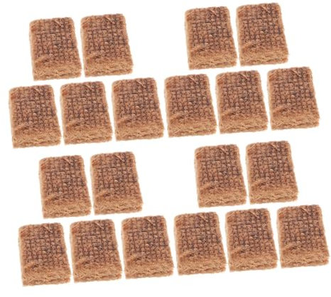 OSOLADY 20pcs Outdoor Lighter Blocks Kindling Block for Camping Picnics Efficient Fire Lighting Safe Ignition Lighting Cubes for Hot Pot Bbq Grilling