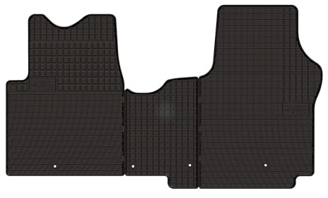 Wielganizator SolidPRO Gummimatten passend für Renault Trafic III (2014-) | Qualität: Premium - Genaue Passform, rutschfest 3-teilig Fußmatten- Schwarz