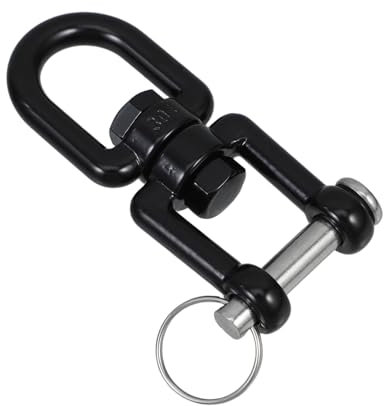 MINAOLULUS 1pezzi Gancio Girevole Inossidabile per Sospensioni Anello per e Dispositivi Yoga Rotazione e Sicura con Chiusura Sicurezza