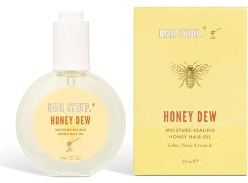 Hårsyrap | Honey Dew Leave-In hårolja | Ger intensiv fukt och gör håret mjukt | för torrt, glanlöst hår | Vegan och 100 % naturlig | 50 ml