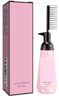 Glättungscreme – 150 ml, mit integriertem Kamm. Glättet und repariert krauses, lockiges und strapaziertes Haar sofort.