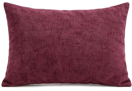 Yimafaner Lila dekorkudde, prydnadskudde överdrag med kärna för soffa stol soffa, 30 x 50 cm