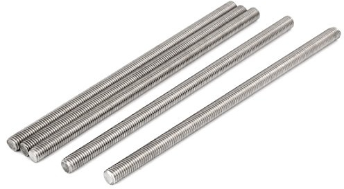 sourcing map 5 Stück Gewindestangen M8x170mm Edelstahl 304 Gewindestift Metrischem Vollgewinde Bar Gewindestäbe für Befestigung CNC-Werkzeugmaschinen 3D-Drucker Industrie Geräte