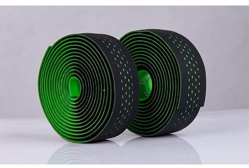 NO LOGO X-Baofu, Rennrad Lenkerband Gürtel Radfahren Lenker Grip Wrap Anti-Rutsch-Anti-Schweißgurt 2 Bar Bike Zubehör (Farbe : Grün)