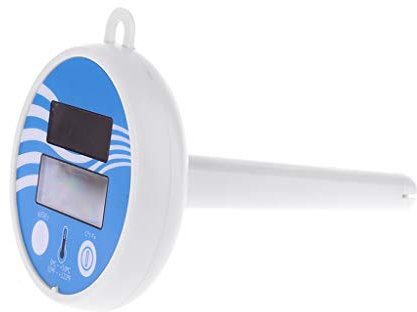 Angelliu Solaire Thermomètre De Piscine,Digital Flotteur Température pour Piscines Extérieures Et Intérieures Spas Aquariums