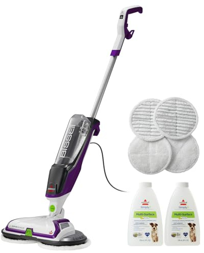 BISSELL® SpinWave Pet Hard Floor Corded Spin Mop Cleaner with Washable mop Pads for Sealed Hard Floors, 20399
