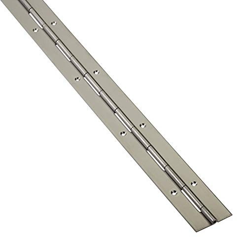 SOTECH Bisagra tipo piano 1000 x 40 x 1,5 mm de acero inoxidable mate | para puerta