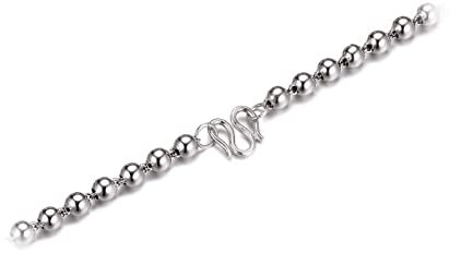 Daesar 925 Sterling Silver Necklace Ball Chain Necklace for Women Silver Necklace Chain 3MM