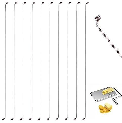 Luter 10pcs Cheese Slicer Wire, 5.5inch Cheese Slicer Replacement Wires Cheese Cutter Wires for Slicing Soft Cheeses, Pâtés