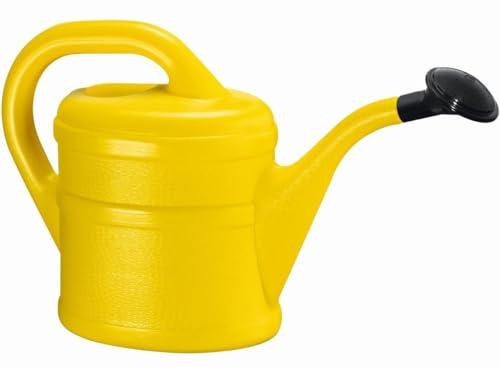 Gießkanne GELB Blumenkanne Kunststoff für groß & klein, Garten & Zimmerpflanzen Gießkannen Gieskanne Gieskannen Giesskanne 2L 2 L Liter Watering Can Gieskannen2Liter + 1 Bildmagnet
