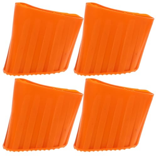 KITANDOVE 4pcs Silicone Ladder Feet Protectors Non-slip Pads for Extension Ladders Floor Covers with Sound Insulation Heat Resistant Foot Mats for Tile and Carpet