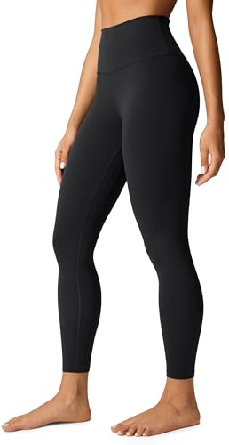 CRZ YOGA Butterlift Workout Leggings 25 - High Waisted Pilates Gym Athletic Womens Yoga Pants Buttery Soft Black Medium