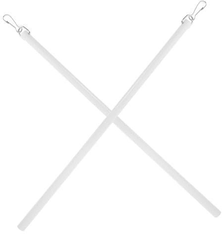 Warmhm 2stücke Vorhangstange Weiss Ersatz Für Rollostäbe Aus Acryl Gardinenstangen Mit Haken Vielseitige Gardinenstange Zugstange Für Vorhänge