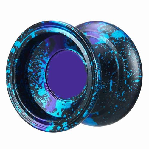 POENVFPO 8-Kugel-U-Lager-Yoyo, Professionelles Yoyo für Erwachsene, Reaktionsfähiges Yoyo für Anfänger, für Kinder, mit Schnur (Purple)