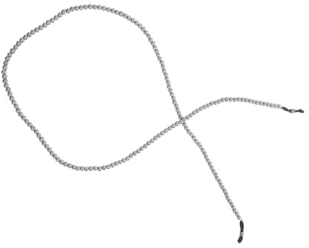 DEARMAMY Brillenband – Verlorenes Seil Brillenkette Ersatz-brillenkette Modische Brillenhalter-halskette Silbergrau