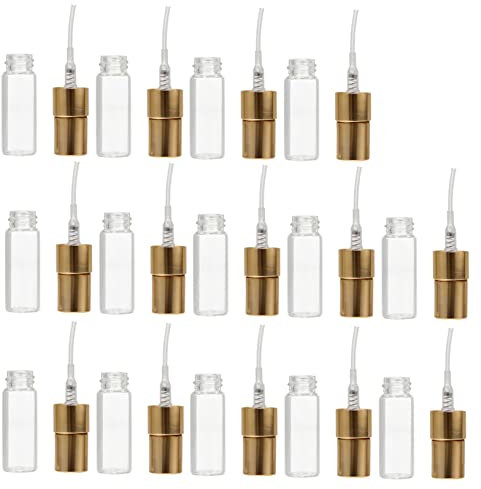 DRESSOOS 20pièces Flacons Vaporisateurs Mini De Verre Transparent Rechargeables Pour Parfum Cosmétique Lot Pour Voyage Et Usage Quotidien